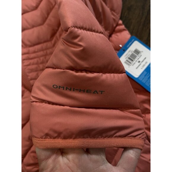 NWT Columbia Powder Lite Mid Jacket Omni-Heat Coral Women’s Size Medium $200 - Picture 4 of 9